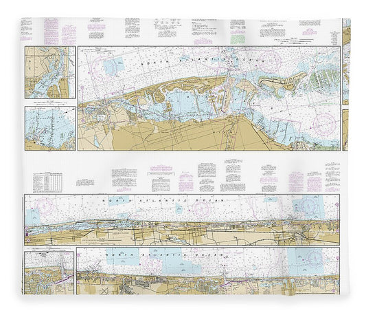 Nautical Chart 11467 Intracoastal Waterway West Palm Beach Miami Blanket