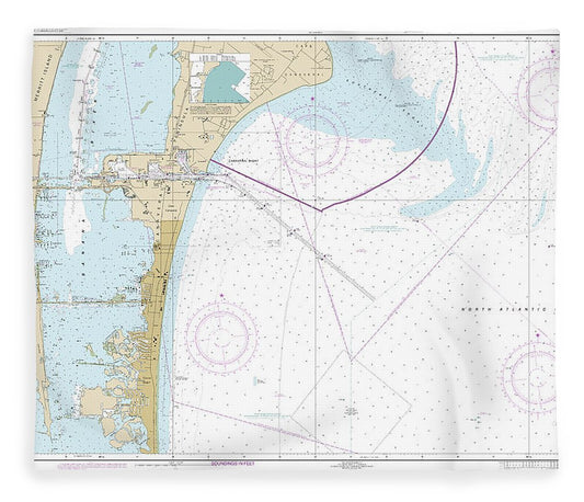 Nautical Chart 11481 Approaches Port Canaveral Blanket