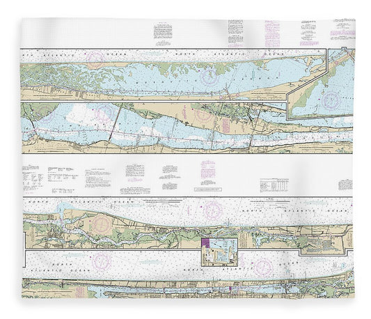 Nautical Chart 11485 Intracoastal Waterway Tolomato River Palm Shores Blanket