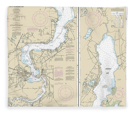 Nautical Chart 11487 St Johns River Racy Point Crescent Lake Blanket