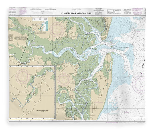Nautical Chart 11504 St Andrew Sound Satilla River Blanket
