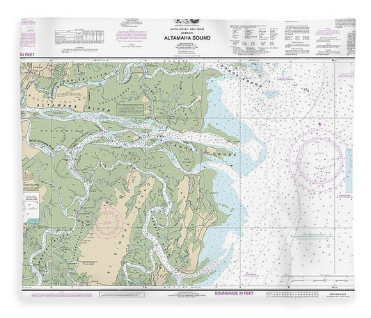 Nautical Chart 11508 Altamaha Sound Blanket
