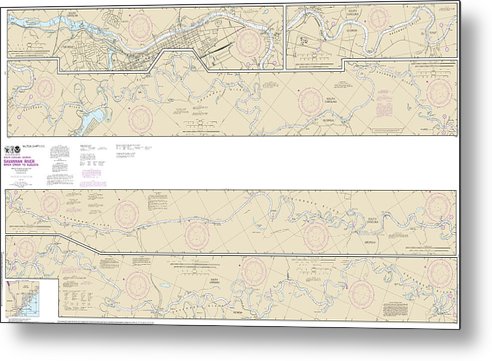 A beuatiful Metal Print of the Nautical Chart-11515 Savannah River Brier Creek-Augusta - Metal Print by SeaKoast.  100% Guarenteed!