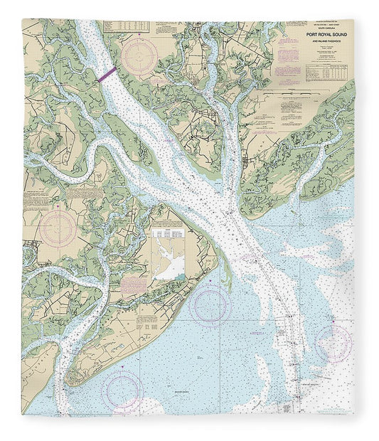 Nautical Chart 11516 Port Royal Sound Inland Passages Blanket