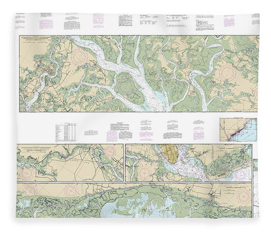 Nautical Chart 11518 Intracoastal Waterway Casino Creek Beaufort River Blanket