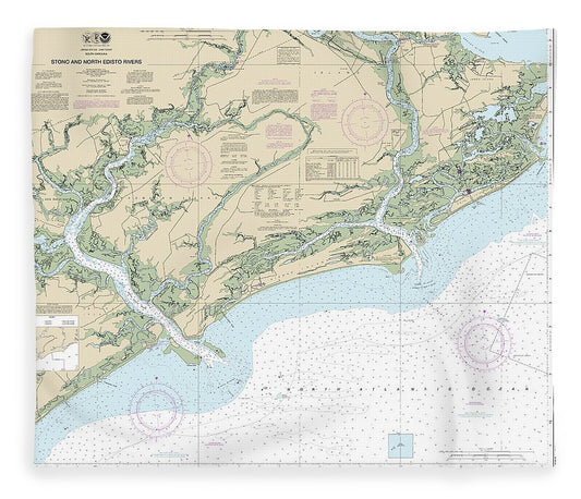 Nautical Chart 11522 Stono North Edisto Rivers Blanket