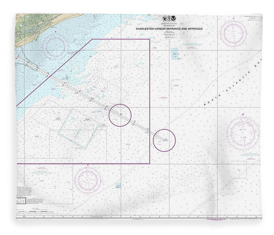 Nautical Chart 11528 Charleston Harbor Entrance Approach Blanket