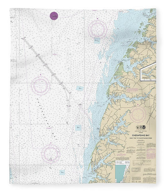 Nautical Chart 12226 Chesapeake Bay Wolf Trap Pungoteague Creek Blanket