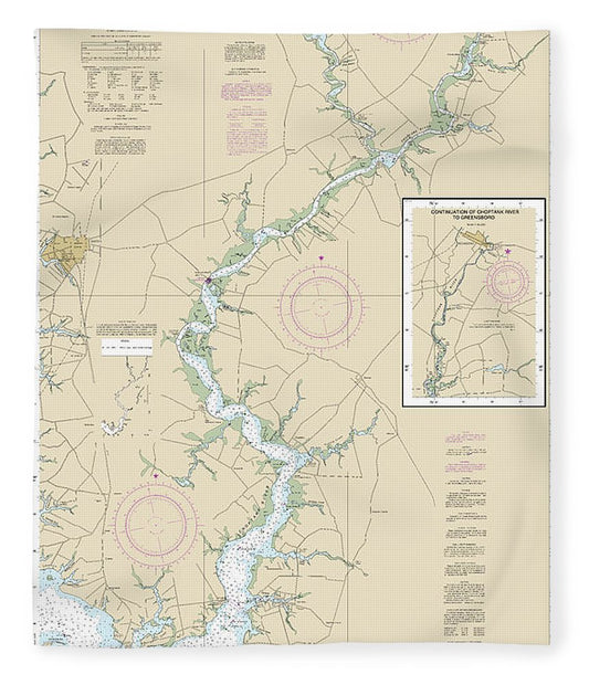 Nautical Chart 12268 Choptank River Cambridge Greensboro Blanket
