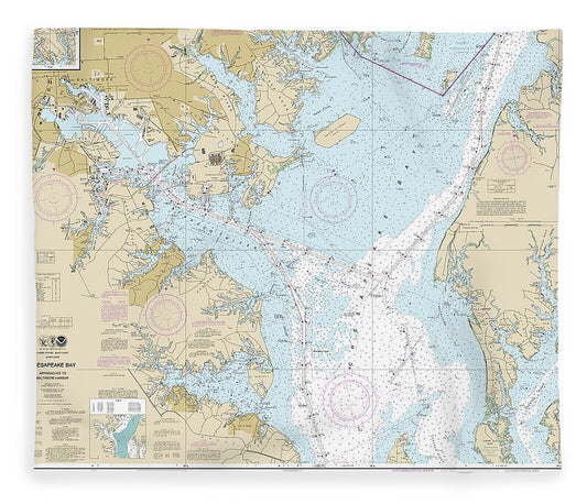 Nautical Chart 12278 Chesapeake Bay Approaches Baltimore Harbor Blanket