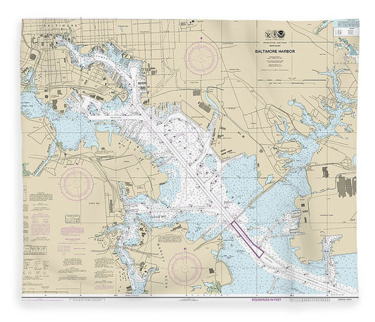 Nautical Chart 12281 Baltimore Harbor Blanket