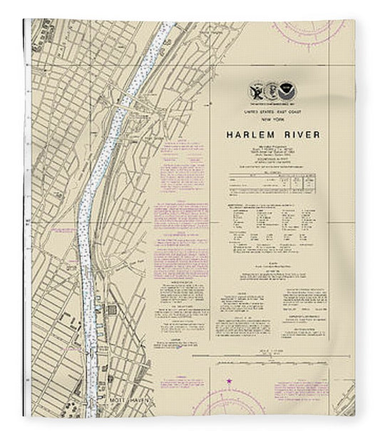 Nautical Chart 12342 Harlem River Blanket
