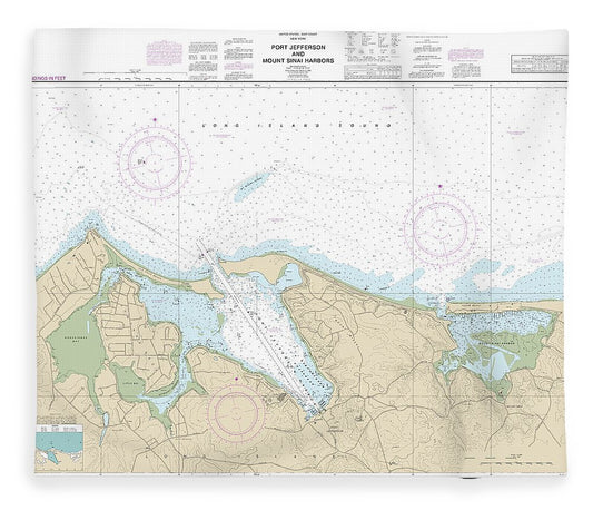 Nautical Chart 12362 Port Jefferson Mount Sinai Harbors Blanket