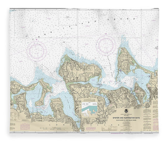 Nautical Chart 12365 South Shore Long Island Sound Oyster Huntington Bays Blanket