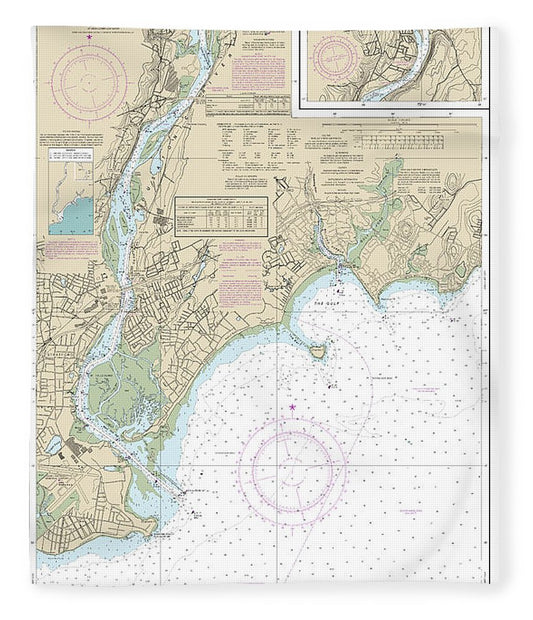 Nautical Chart 12370 North Shore Long Island Sound Housatonic River Milford Harbor Blanket