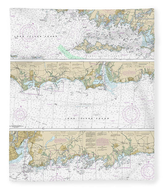 Nautical Chart 12372 Long Island Sound Watch Hill New Haven Harbor Blanket