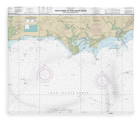 Nautical Chart 12374 North Shore Long Island Sound Duck Island Madison Reef Blanket