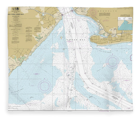 Nautical Chart 12402 New York Lower Bay Northern Part Blanket