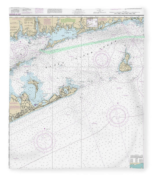 Nautical Chart 13205 Block Island Sound Approaches Blanket
