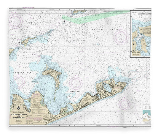 Nautical Chart 13209 Block Island Sound Gardiners Bay, Montauk Harbor Blanket