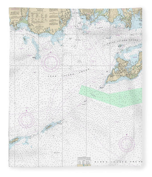 Nautical Chart 13212 Approaches New London Harbor Blanket