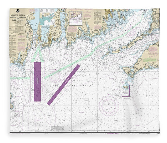 Nautical Chart 13218 Marthas Vineyard Block Island Blanket