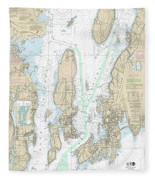 Nautical Chart 13223 Narragansett Bay, Including Newport Harbor Blanket