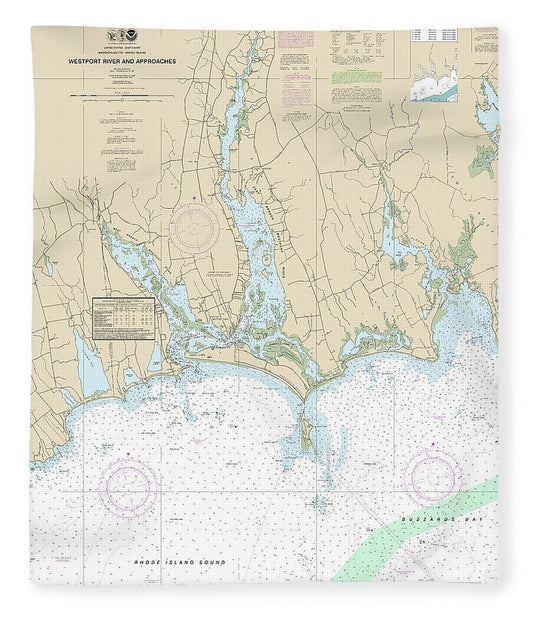 Nautical Chart 13228 Westport River Approaches Blanket