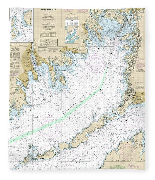 Nautical Chart 13230 Buzzards Bay, Quicks Hole Blanket
