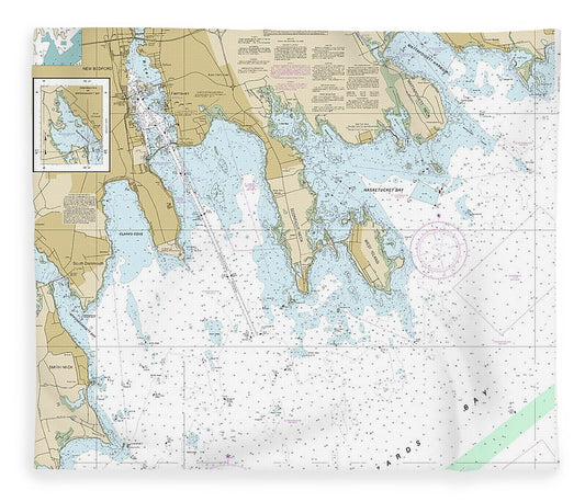 Nautical Chart 13232 New Bedford Harbor Approaches Blanket