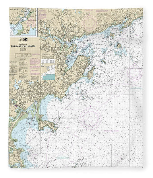 Nautical Chart 13275 Salem Lynn Harbors, Manchester Harbor Blanket