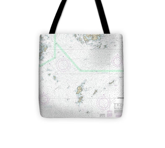 Nautical Chart 13303 Approaches Penobscot Bay Tote Bag
