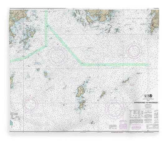 Nautical Chart 13303 Approaches Penobscot Bay Blanket