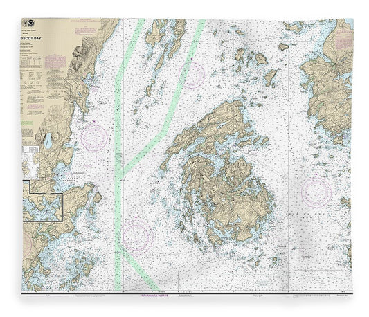 Nautical Chart 13305 Penobscot Bay, Carvers Harbor Approaches Blanket