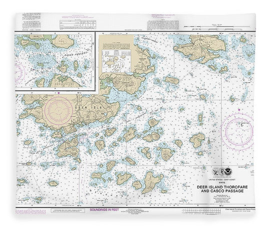 Nautical Chart 13315 Deer Island Thorofare Casco Passage Blanket