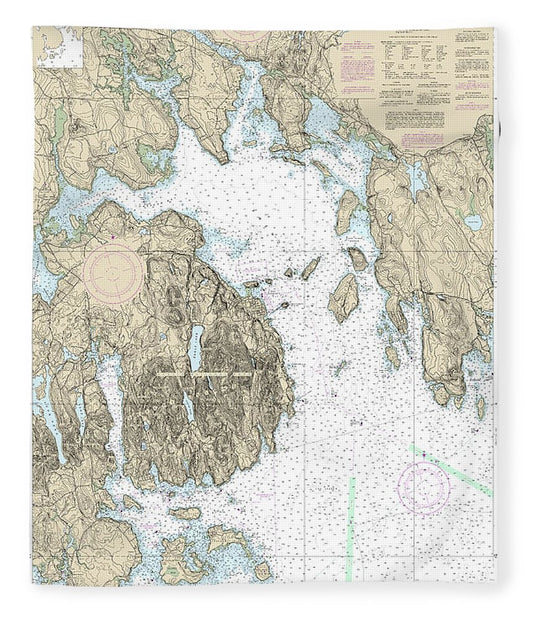 Nautical Chart 13318 Frenchman Bay Mount Desert Lsland Blanket