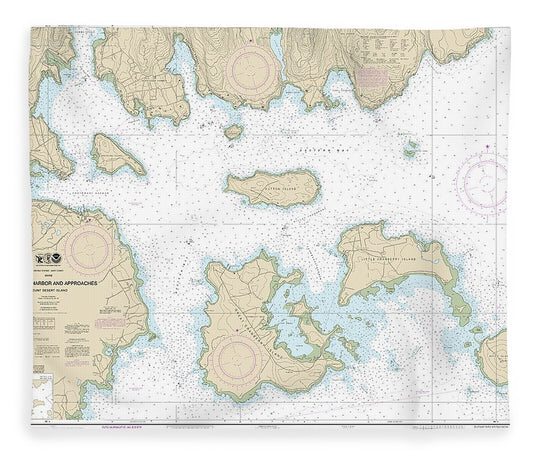 Nautical Chart 13321 Southwest Harbor Approaches Blanket