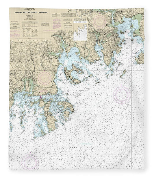 Nautical Chart 13326 Machias Bay Tibbett Narrows Blanket