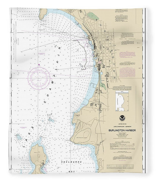 Nautical Chart 14785 Burlington Harbor Blanket