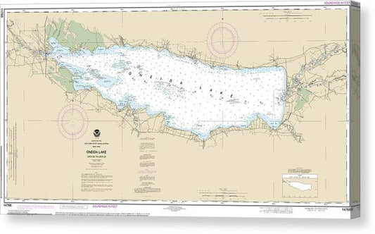 Nautical Chart-14788 Oneida Lake - Lock 22-Lock 23 Canvas Print