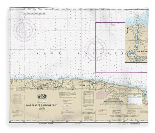Nautical Chart 14805 Long Pond Thirtymile Point, Point Breeze Harbor Blanket