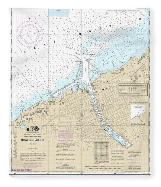 Nautical Chart 14813 Oswego Harbor Blanket