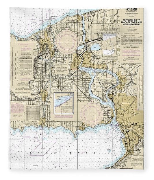 Nautical Chart 14822 Approaches Niagara River Welland Canal Blanket