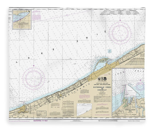 Nautical Chart 14824 Sixteenmile Creek Conneaut, Conneaut Harbor Blanket