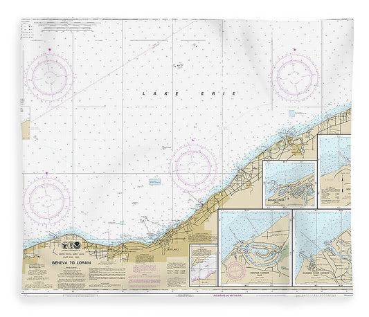 Nautical Chart 14829 Geneva Lorain, Beaver Creek, Rocky River, Mentor Harbor, Chagrin River Blanket