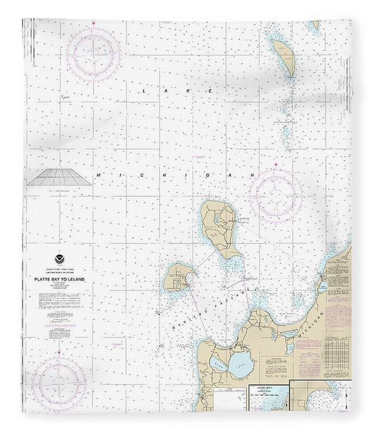 Nautical Chart 14912 Platte Bay Leland, Leland, South Manitou Harbor Blanket