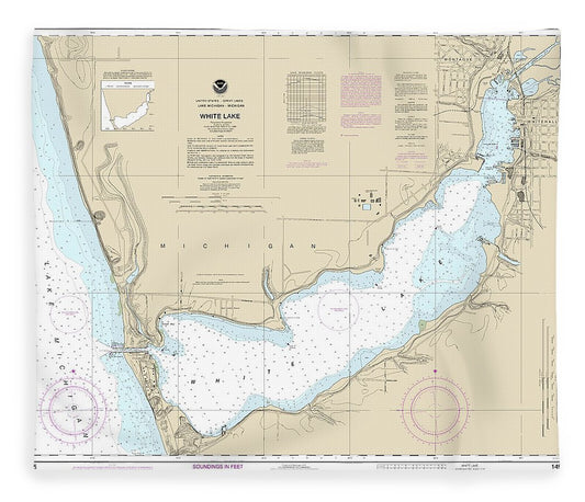 Nautical Chart 14935 White Lake Blanket