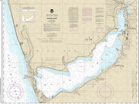 Nautical Chart 14935 White Lake Puzzle