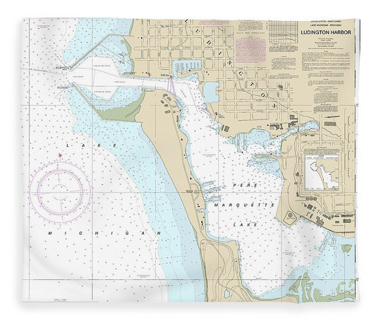 Nautical Chart 14937 Ludington Harbor Blanket