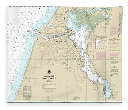 Nautical Chart 14938 Manistee Harbor Manistee Lake Blanket